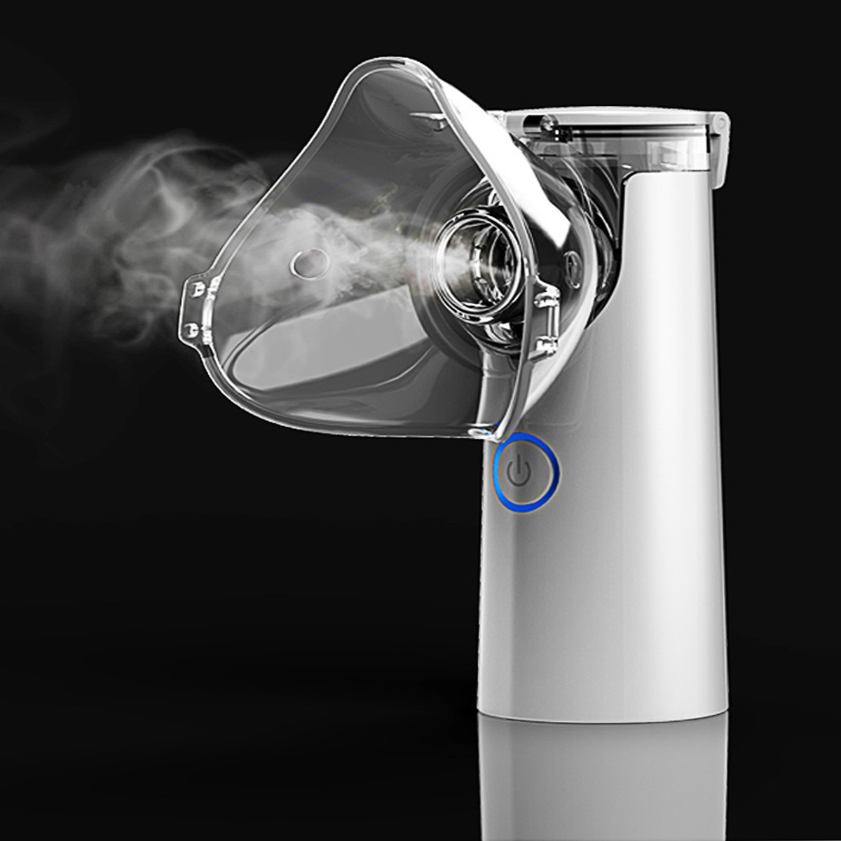 INHALATOR NEBULIZATOR DLA DZIECI I DOROSŁYCH PRZENOŚNY NA BATERIE I USB CICHY  MEMBRANOWY SIATECZKOWY